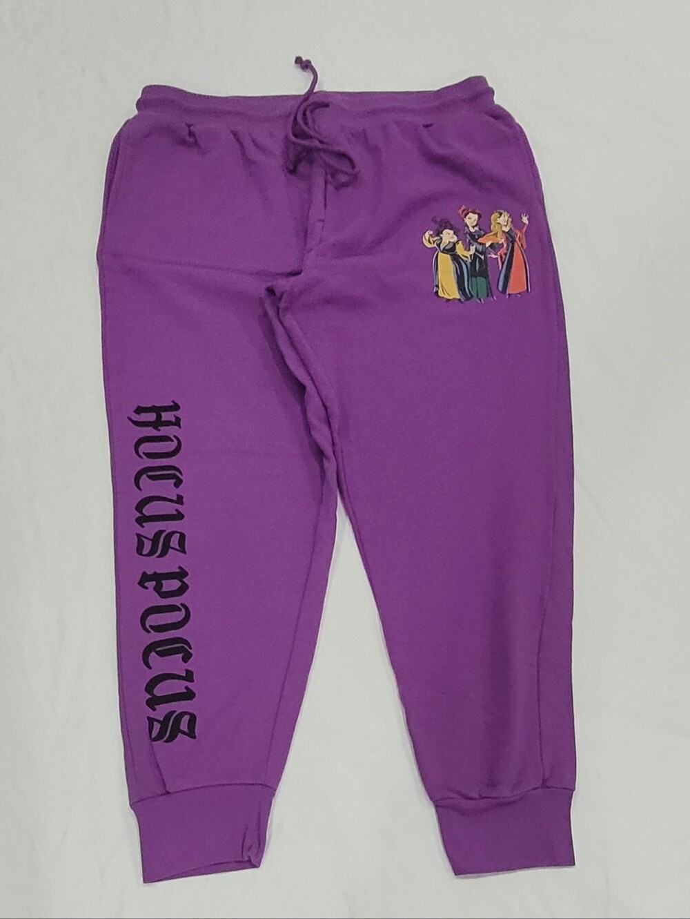 Disney Hocus Pocus Jogger Sweatpants Juniors Size 19 Xxl Sanderson Sisters Pants
